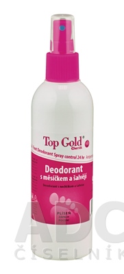 Top Gold Deo s nechtíkom a šalviou+Tea Tree Oil sprej 1x150 g Top Gold Deo s nechtíkom a šalviou+Tea Tree Oil sprej 1x150 g