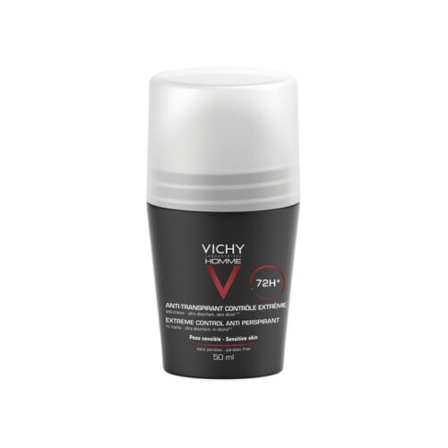 VICHY Homme dezodorant pre extrémnu kontrolu roll on 50 ml VICHY Homme dezodorant pre extrémnu kontrolu roll on 50 ml