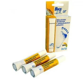 BIODEUR deodorant na nechty a nohy 3 x 1g