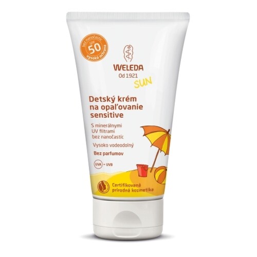 WELEDA Sun detský krém na opaľovanie SPF50 sensitive 50 ml WELEDA Sun detský krém na opaľovanie SPF50 sensitive 50 ml