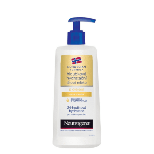 NEUTROGENA Hĺbkovo hydratačné telové mlieko s olejom 400 ml NEUTROGENA Hĺbkovo hydratačné telové mlieko s olejom 400 ml