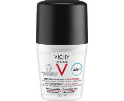 VICHY Homme deo roll-on proti škvrnám 48h 50 ml