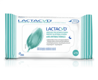 LACTACYD Antibacterials obrúsky na intímnu hygiénu 15 ks