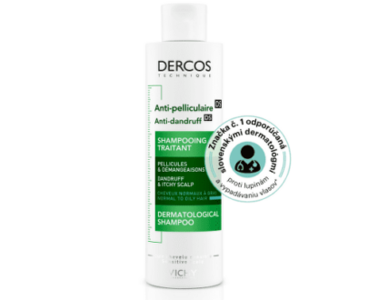 VICHY Dercos šampón proti lupinám pre normálne až mastné vlasy 200 ml