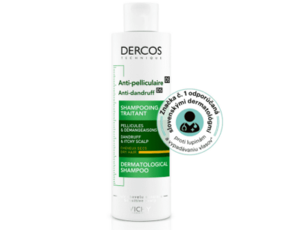 VICHY Dercos šampón proti lupinám na suché vlasy 200 ml