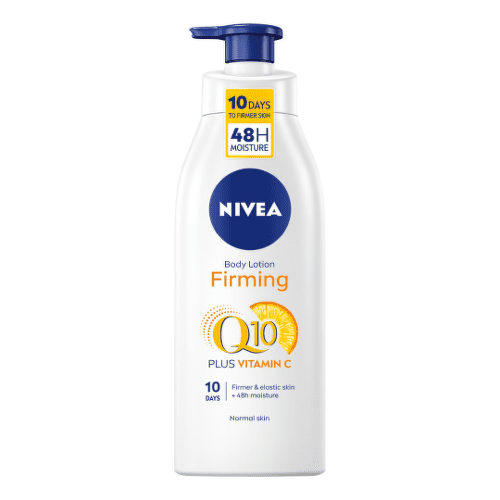 NIVEA Spevňujúce telové mlieko firming Q10 + vitamín C na normálnu pokožku 400 ml NIVEA Spevňujúce telové mlieko firming Q10 + vitamín C na normálnu pokožku 400 ml
