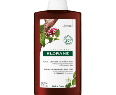 KLORANE Šampón s chinínom a BIO plesnivcom alpínskym 400 ml