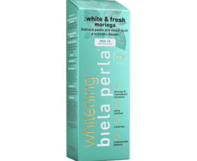 BIELA PERLA White & fresh moringa zubná pasta bieliaca 75 ml