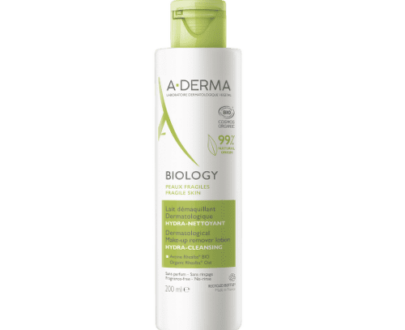 A-DERMA Biology odličovacie mlieko hydratačné 200 ml