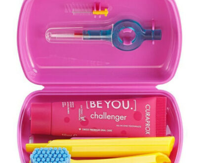 CURAPROX Travel set ružový 1 ks