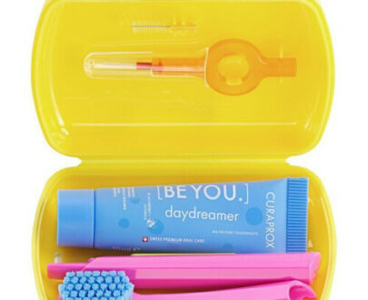 CURAPROX Travel set žltý 1 ks