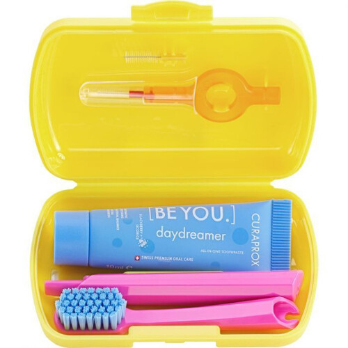 CURAPROX Travel set žltý 1 ks CURAPROX Travel set žltý 1 ks