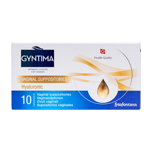 FYTOFONTANA Gyntima hyaluronic vaginálne čapíky 10 ks FYTOFONTANA Gyntima hyaluronic vaginálne čapíky 10 ks