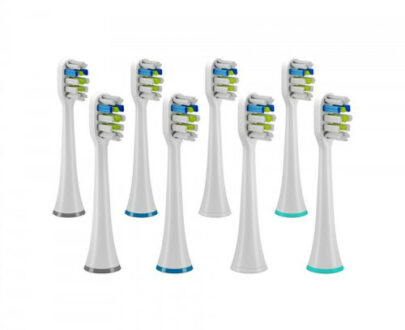 TRUELIFE SonicBrush UV Heads Whiten náhradné hlavice pre sonickú zubnú kefku biela 8 ks