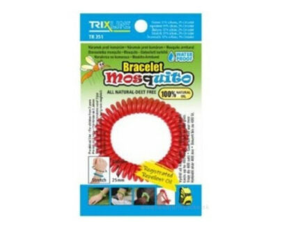 TRIXLINE Náramok proti komárom pružný repelentný na báze prírodného oleja 1 ks
