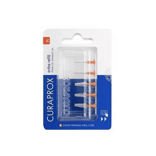 CURAPROX CPS 14 Ortho refill oranžová medzizubné kefky bez držiaka 5 ks CURAPROX CPS 14 Ortho refill oranžová medzizubné kefky bez držiaka 5 ks