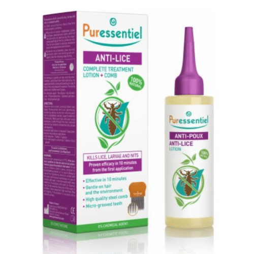 PURESSENTIEL Roztok proti všiam + hrebeň 100 ml PURESSENTIEL Roztok proti všiam + hrebeň 100 ml