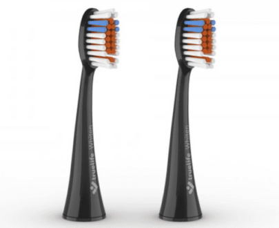 TRUELIFE Sonicbrush k-series heads whiten black náhradné hlavice pre sonickú zubnú kefku 2 ks