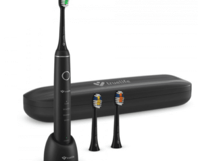TRUELIFE Sonicbrush compact black sonická zubná kefka + cestovné púzdro 1 ks