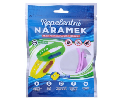 TPF Repelentný náramok proti komárom a kliešťom mix farieb 1 ks