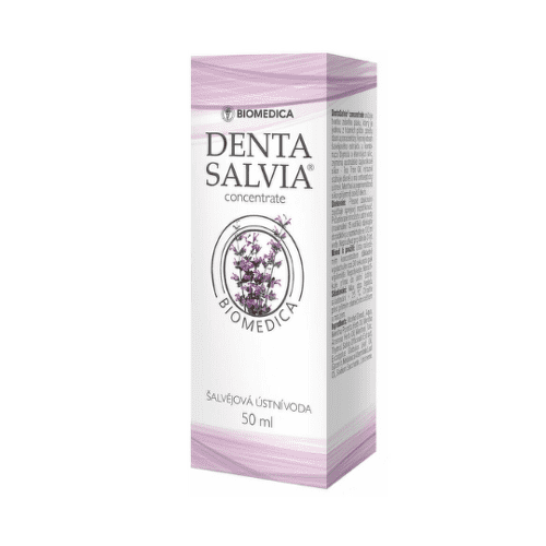 BIOMEDICA Denta salvia concentrate šalviová ústna voda 50 ml BIOMEDICA Denta salvia concentrate šalviová ústna voda 50 ml
