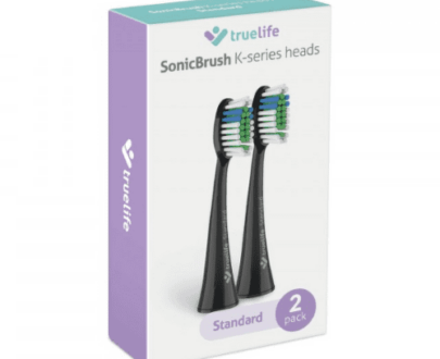 TRUELIFE Sonicbrush k-series heads standard black náhradné hlavice pre sonickú zubnú kefku 2 ks