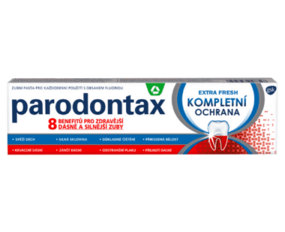 PARODONTAX Kompletná ochrana extra fresh zubná pasta 75 ml - balenie 2 ks