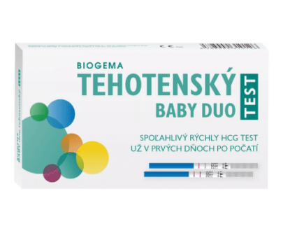 BIOGEMA Baby test duo tehotenský test samodiagnostický 2 ks