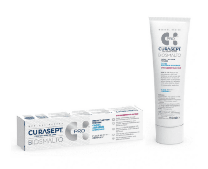 CURASEPT Biosmalto c.a.e. dentálna pena príchuť jahoda 50 ml