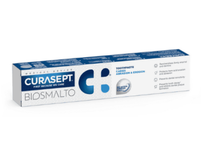 CURASEPT Biosmalto c.a.e. zubná pasta proti zubnému kazu abrázii a erózii 75 ml