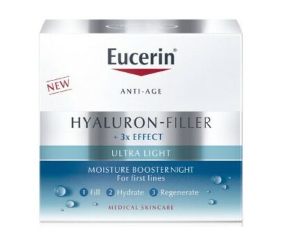 EUCERIN Hyaluron 3 x effect nočný hydratačný booster anti-age ultra ľahký 50 ml
