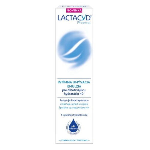 LACTACYD Pharma pre dlhotrvajúcu hydratáciu 40+ intímna umývacia emulzia 250 ml LACTACYD Pharma pre dlhotrvajúcu hydratáciu 40+ intímna umývacia emulzia 250 ml