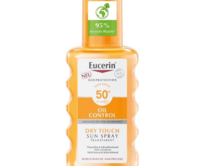 EUCERIN Sun oil control dry touch SPF50+ transparentný sprej na opaľovanie 200 ml