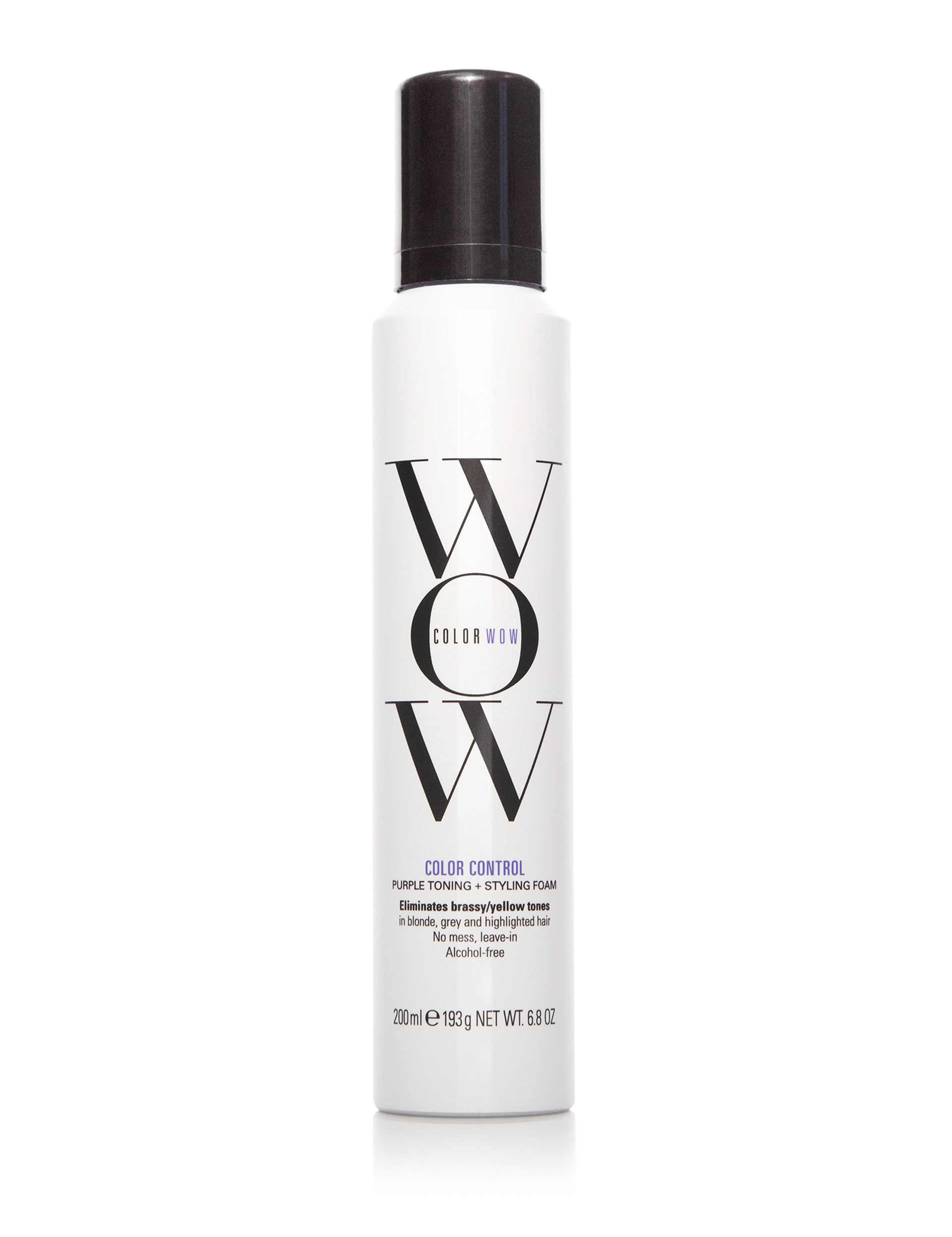 Color Wow Styling ová tónovacie pena pre blond vlasy Color Control (Purple Toning + Styling Foam) 200 ml Color Wow Styling ová tónovacie pena pre blond vlasy Color Control (Purple Toning + Styling Foam) 200 ml