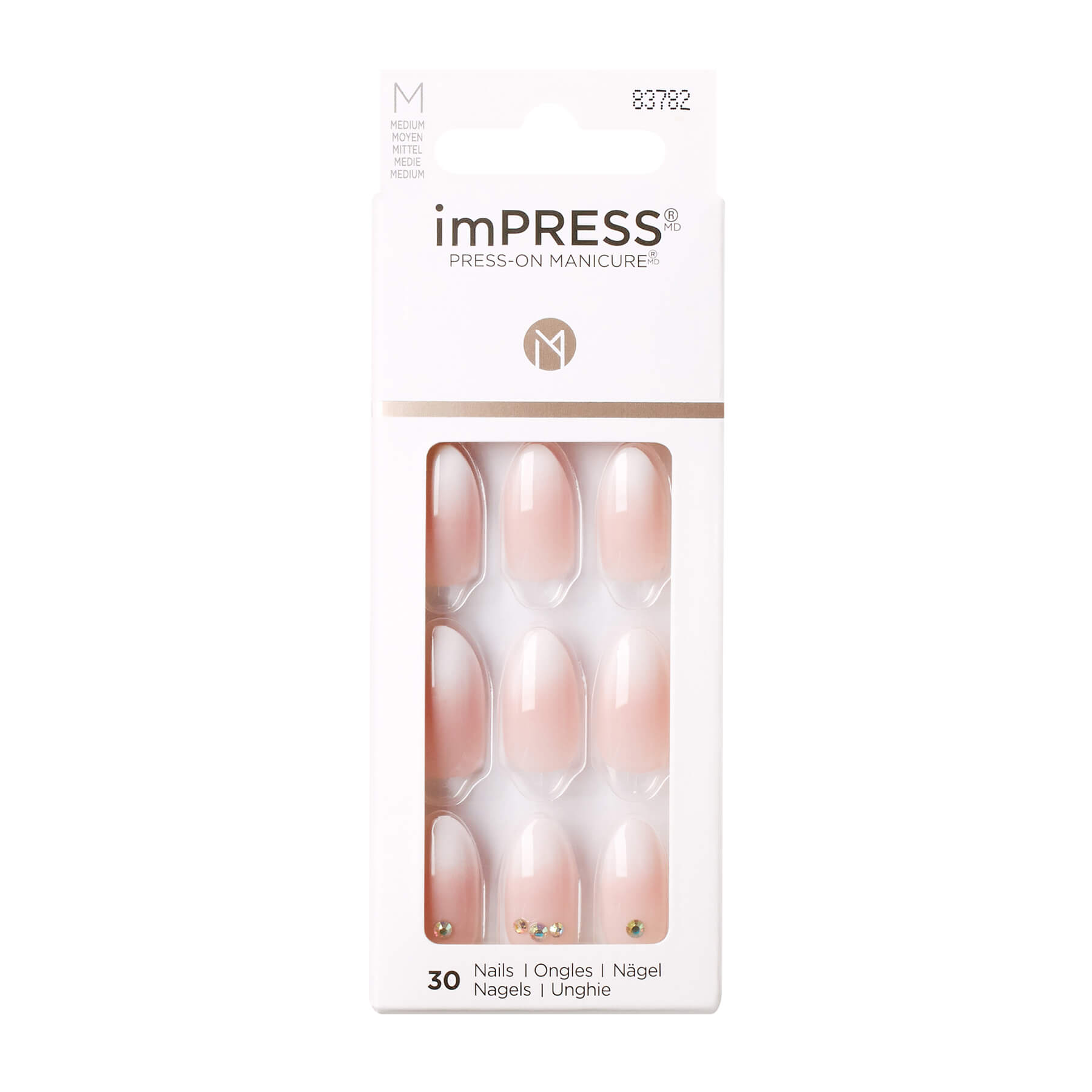 KISS Samolepiace nechty imPRESS Medium Awestruck 30 ks KISS Samolepiace nechty imPRESS Medium Awestruck 30 ks