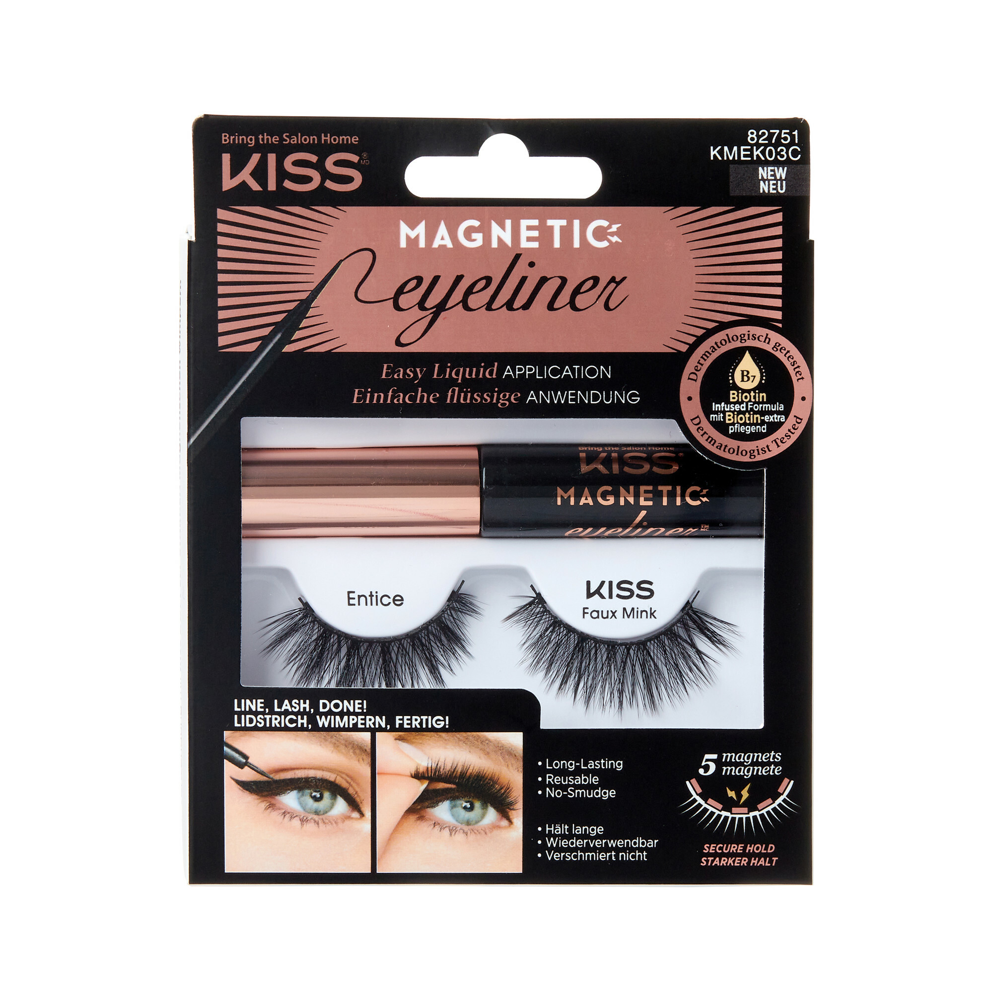KISS Magnetické umelé riasy s očnými linkami Eyelash Kit 03 (Magnetic Eyeliner) KISS Magnetické umelé riasy s očnými linkami Eyelash Kit 03 (Magnetic Eyeliner)