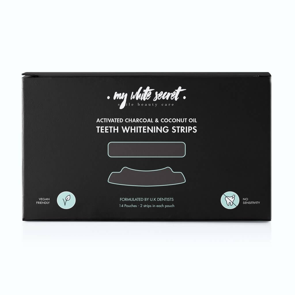 My White Secret Bieliace pásiky na zuby s aktívnym uhlím Whitening Strips 14 ks My White Secret Bieliace pásiky na zuby s aktívnym uhlím Whitening Strips 14 ks