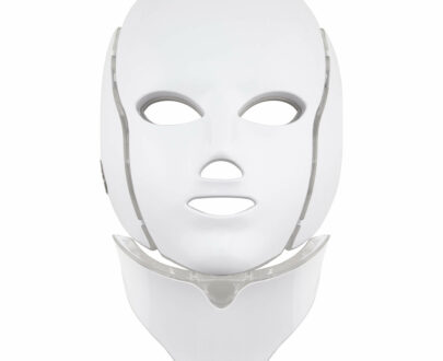 Palsar 7 Ošetrujúci LED maska na tvár a krk biela (LED Mask + Neck 7 Color s White)