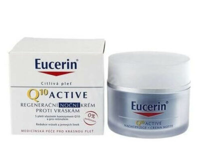 Eucerin Regeneračný nočný krém proti vráskam pre všetky typy citlivej pleti Q10 Active 50 ml