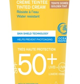 Uriage Tónovaný pleťový krém na opaľovanie SPF 50+ Bariesun Gold Tint (Tinted Cream) 50 ml