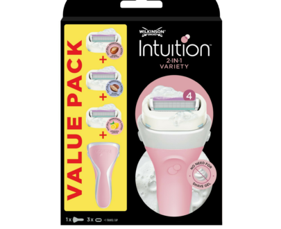 Wilkinson Sword Holiaci strojček pre ženy Intuition Variety Edition + 3 rôzne hlavice