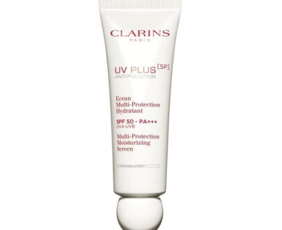 Clarins Viacúčelová ochranná emulzia SPF 50 UV Plus Anti-polution (Multi Protection Moisturizing Screen) 50 ml Translucent