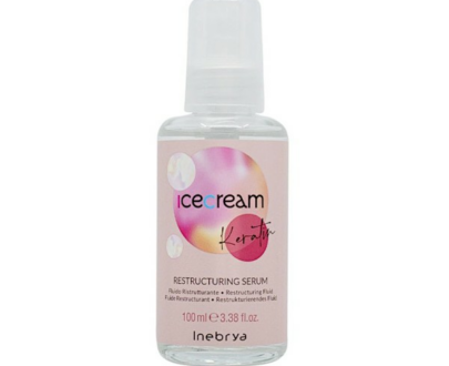 Inebrya Rekonštrukčné sérum pre poškodené vlasy Ice Cream Keratin (Restructuring Serum) 100 ml