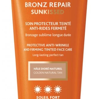 Institut Esthederm Tónovaný protivráskový a spevňujúci krém na opaľovanie s vysokou ochranou Bronz Repair Sunkissed Strong Sun ( Face Care ) 50 ml