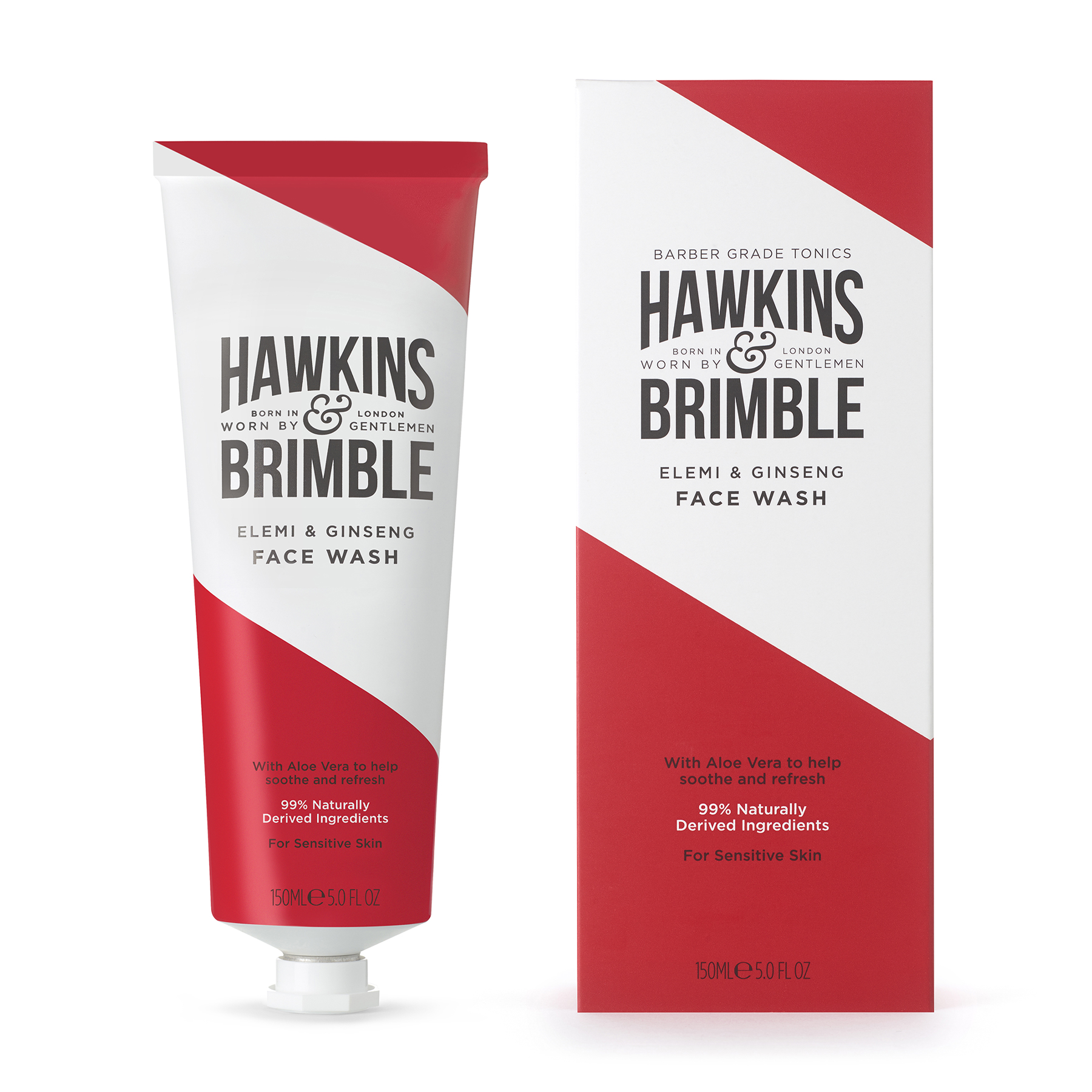 Hawkins & Brimble Jemný umývací gél na tvár pre mužov s vôňou elemi a ženšenu (Elemi & Ginseng Face Wash) 150 ml Hawkins & Brimble Jemný umývací gél na tvár pre mužov s vôňou elemi a ženšenu (Elemi & Ginseng Face Wash) 150 ml