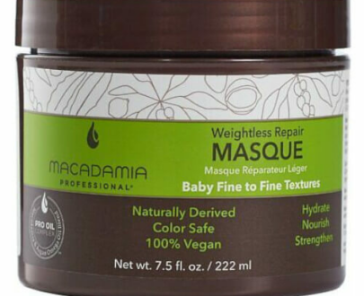 Macadamia Obnovujúci maska pre všetky typy vlasov Weightless Repair (Masque) 222 ml