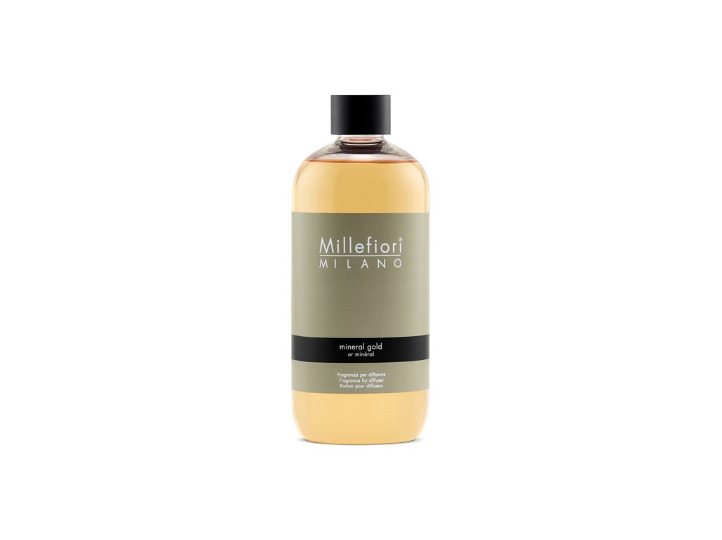 Millefiori Milano Náhradná náplň do difuzéra Natura l Minerálne zlato 500 ml Millefiori Milano Náhradná náplň do difuzéra Natura l Minerálne zlato 500 ml