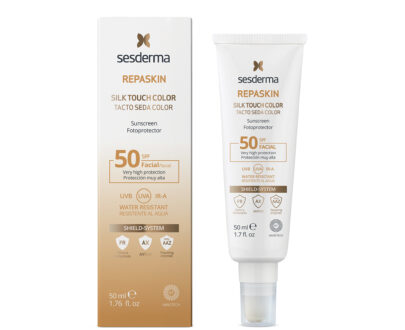 Sesderma Tónovaný ochranný krém na tvár SPF 50 Repaskin Silk Touch Color Facial 50 ml