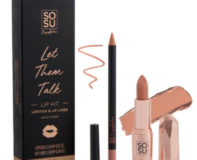SOSU Cosmetics Súprava na pery s rúžom a kontúrovacou ceruzkou Let Them Talk Unveiled (Lip Kit)