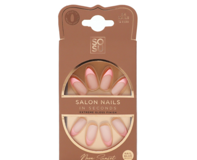 SOSU Cosmetics Umelé nechty Neon Sunset (Salon Nails) 24 ks